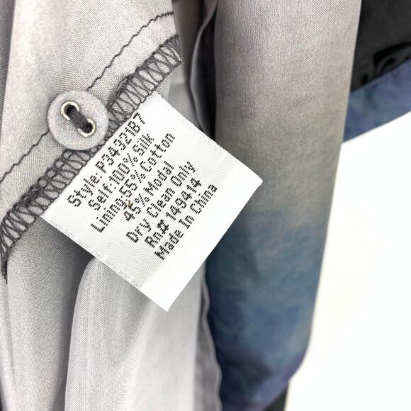 Johnny Was Women's Size M Silverpointe Slip Dress Long Sleeve Silk Multicolor - Picture 12 of 12